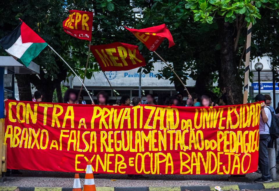 Landsomfattande studentprotester i Brasilien