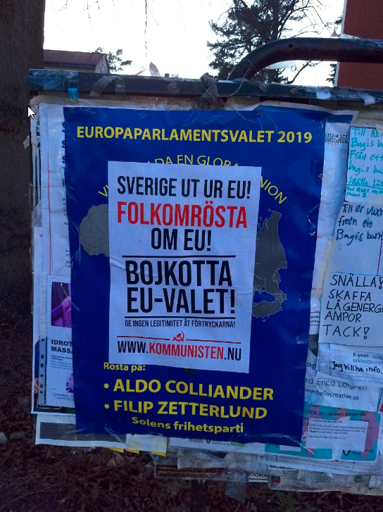 Kampanjbilder: Affischering och väggmålningar i Bagarmossen i Stockholm