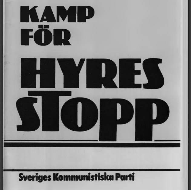 Läsvärda häften: Kamp för hyresstopp!