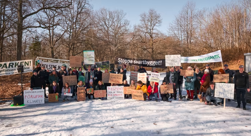 Protester på Järvafältet